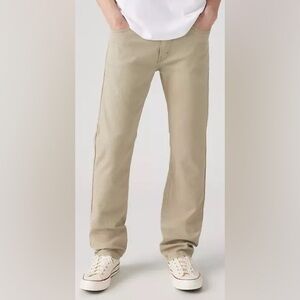 LEVI'S 505™ REGULAR FIT MEN'S JEANS - 33W x 32L - True Chino Khaki/ Tan